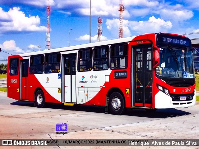 Itajaí Transportes Coletivos 2043 na cidade de Campinas, São Paulo, Brasil, por Henrique Alves de Paula Silva. Número da foto: #9827188.