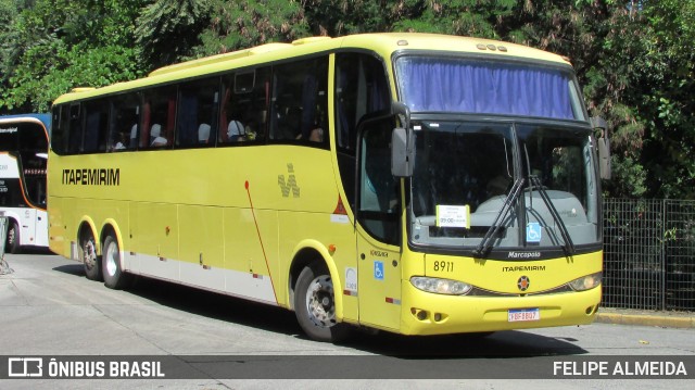 Viação Itapemirim 8911 na cidade de São Paulo, São Paulo, Brasil, por FELIPE ALMEIDA. Número da foto: #9827468.