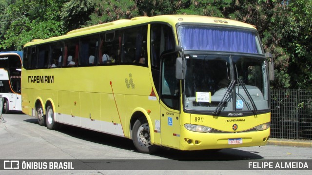 Viação Itapemirim 8911 na cidade de São Paulo, São Paulo, Brasil, por FELIPE ALMEIDA. ID da foto: 9827468.