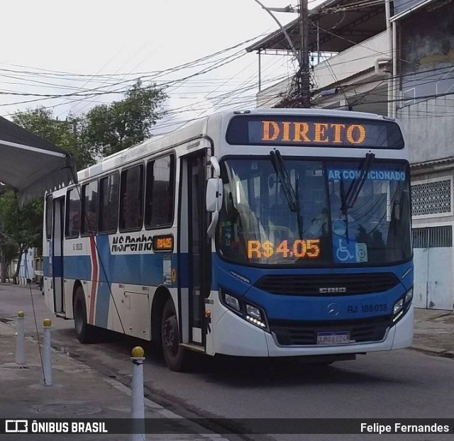 Viação Nossa Senhora da Penha RJ 188.038 na cidade de Rio de Janeiro, Rio de Janeiro, Brasil, por Felipe Fernandes. Número da foto: #9827955.