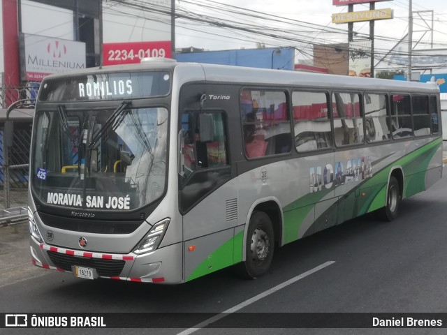 AMSA - Autotransportes Moravia 32 na cidade de Guadalupe, Goicoechea, San José, Costa Rica, por Daniel Brenes. ID da foto: 9828721.