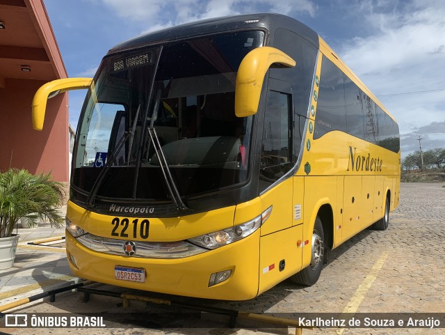 Viação Nordeste 2210 na cidade de Lajes, Rio Grande do Norte, Brasil, por Karlheinz de Souza e Araújo. Número da foto: #9827963.