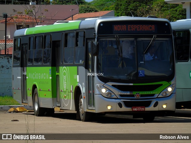 Viação Garcia 7609 na cidade de Maringá, Paraná, Brasil, por Robson Alves. ID da foto: 9826848.