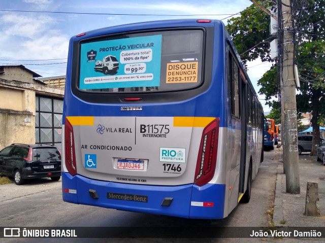 Viação Vila Real B11575 na cidade de Rio de Janeiro, Rio de Janeiro, Brasil, por João Victor Damião. Número da foto: #9827738.