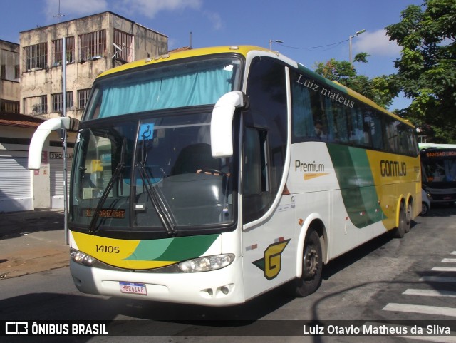 Empresa Gontijo de Transportes 14105 na cidade de Belo Horizonte, Minas Gerais, Brasil, por Luiz Otavio Matheus da Silva. ID da foto: 9828579.