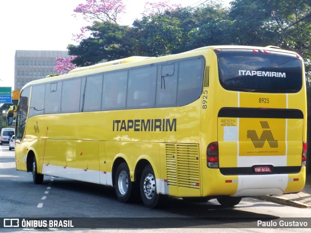 Viação Itapemirim 8925 na cidade de São Paulo, São Paulo, Brasil, por Paulo Gustavo. ID da foto: 9827796.