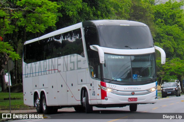 Auto Viação Catarinense 3377 na cidade de Joinville, Santa Catarina, Brasil, por Diego Lip. Número da foto: #9832616.