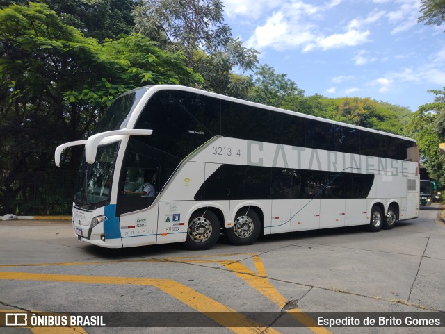Auto Viação Catarinense 321314 na cidade de São Paulo, São Paulo, Brasil, por Espedito de Brito Gomes. Número da foto: #9830033.