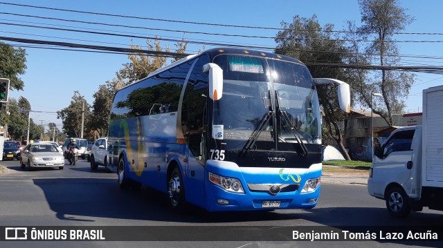 Millantour Transporte y Turismo 735 na cidade de Maipú, Santiago, Metropolitana de Santiago, Chile, por Benjamín Tomás Lazo Acuña. ID da foto: 9832529.