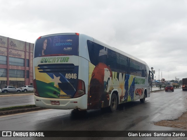 Eucatur - Empresa União Cascavel de Transportes e Turismo 4946 na cidade de Ji-Paraná, Rondônia, Brasil, por Gian Lucas  Santana Zardo. Número da foto: #9831390.