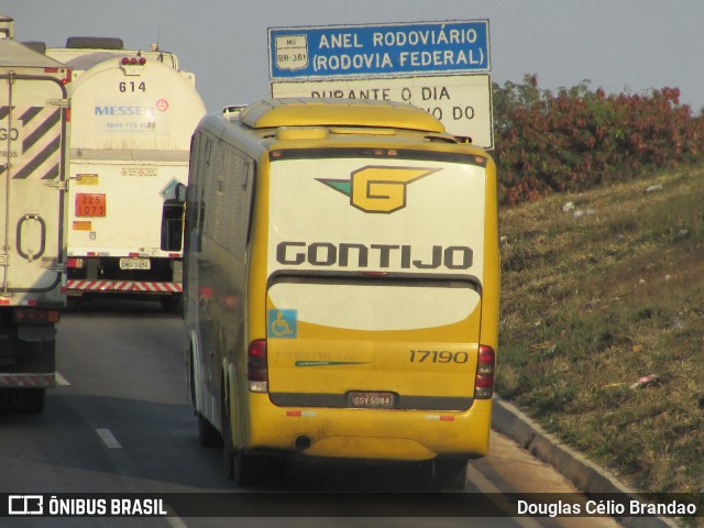 Empresa Gontijo de Transportes 17190 na cidade de Belo Horizonte, Minas Gerais, Brasil, por Douglas Célio Brandao. ID da foto: 9832631.