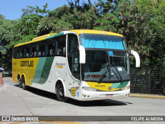 Empresa Gontijo de Transportes 14305 na cidade de São Paulo, São Paulo, Brasil, por FELIPE ALMEIDA. Número da foto: #9832016.