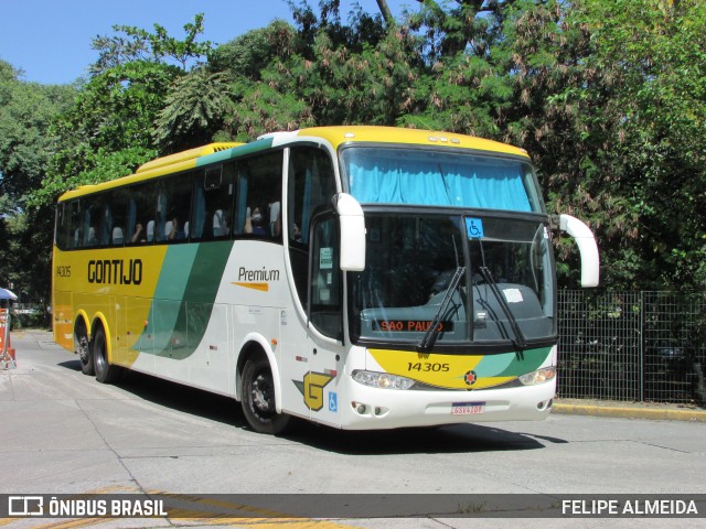 Empresa Gontijo de Transportes 14305 na cidade de São Paulo, São Paulo, Brasil, por FELIPE ALMEIDA. ID da foto: 9832016.