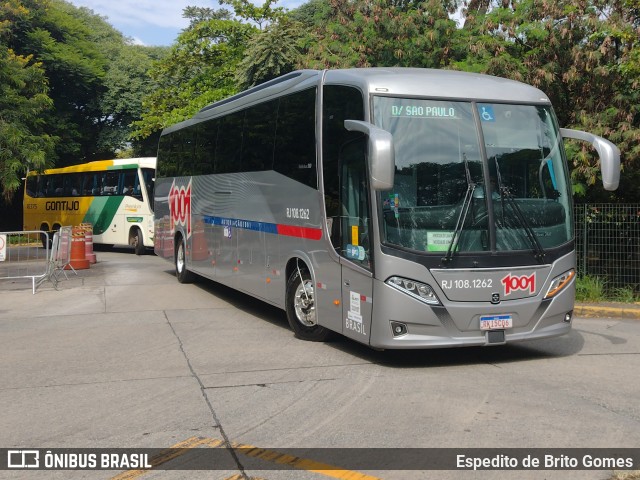 Auto Viação 1001 RJ 108.1262 na cidade de São Paulo, São Paulo, Brasil, por Espedito de Brito Gomes. ID da foto: 9831609.