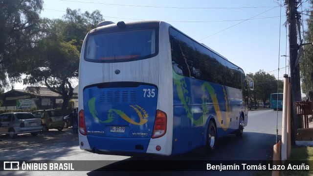 Millantour Transporte y Turismo 735 na cidade de Maipú, Santiago, Metropolitana de Santiago, Chile, por Benjamín Tomás Lazo Acuña. ID da foto: 9832540.