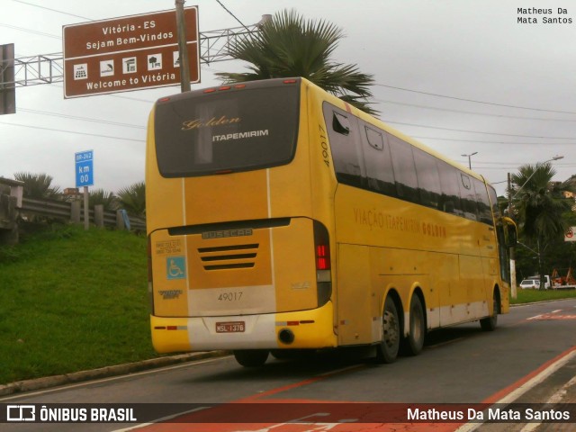 Viação Itapemirim 49017 na cidade de Vitória, Espírito Santo, Brasil, por Matheus Da Mata Santos. Número da foto: #9832773.