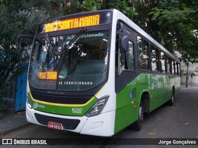 Tijuquinha - Auto Viação Tijuca A50087 na cidade de Rio de Janeiro, Rio de Janeiro, Brasil, por Jorge Gonçalves. Número da foto: #9830643.