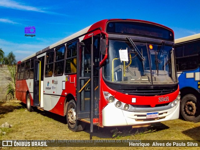 Itajaí Transportes Coletivos 2042 na cidade de Campinas, São Paulo, Brasil, por Henrique Alves de Paula Silva. Número da foto: #9830105.