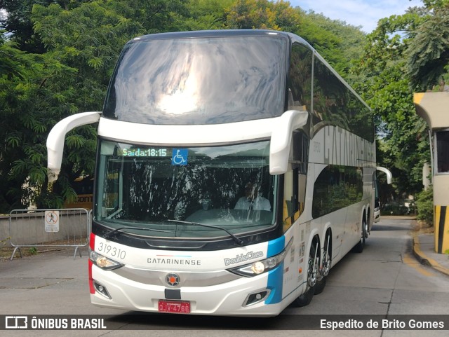 Auto Viação Catarinense 319310 na cidade de São Paulo, São Paulo, Brasil, por Espedito de Brito Gomes. Número da foto: #9831624.