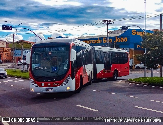 Itajaí Transportes Coletivos 2011 na cidade de Campinas, São Paulo, Brasil, por Henrique Alves de Paula Silva. Número da foto: #9831956.