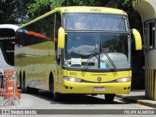 Viação Itapemirim 8925 na cidade de São Paulo, São Paulo, Brasil, por FELIPE ALMEIDA. ID da foto: 9832375.