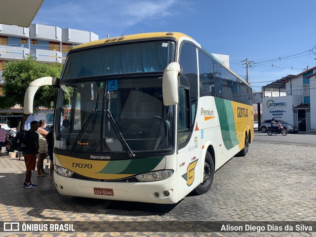Empresa Gontijo de Transportes 17070 na cidade de Caicó, Rio Grande do Norte, Brasil, por Alison Diego Dias da Silva. Número da foto: #9830298.