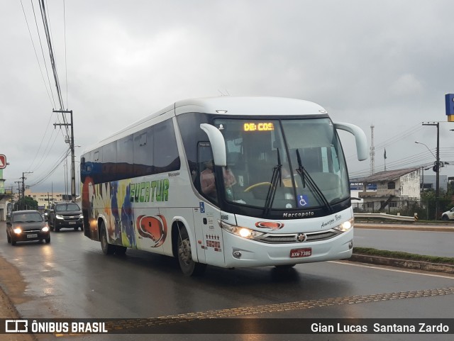 Eucatur - Empresa União Cascavel de Transportes e Turismo 4946 na cidade de Ji-Paraná, Rondônia, Brasil, por Gian Lucas  Santana Zardo. ID da foto: 9831388.