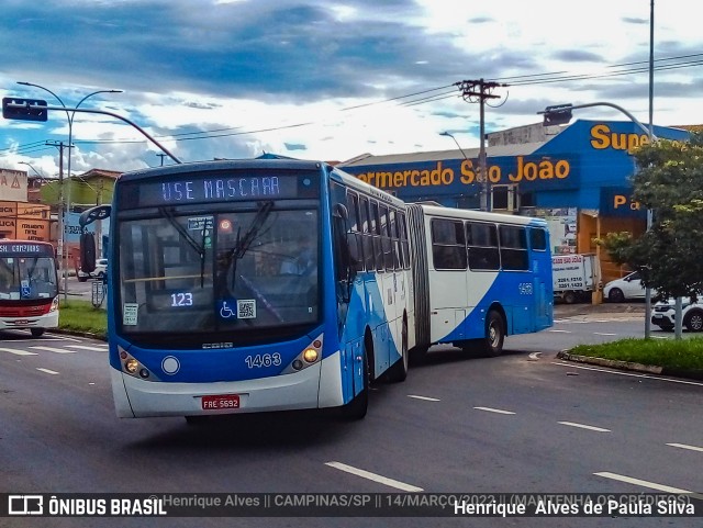 VB Transportes e Turismo 1463 na cidade de Campinas, São Paulo, Brasil, por Henrique Alves de Paula Silva. Número da foto: #9834041.