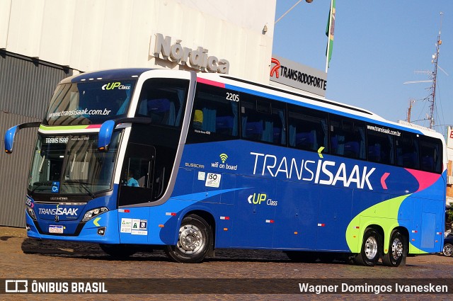 Trans Isaak Turismo 2205 na cidade de Foz do Iguaçu, Paraná, Brasil, por Wagner Domingos Ivanesken. ID da foto: 9835020.