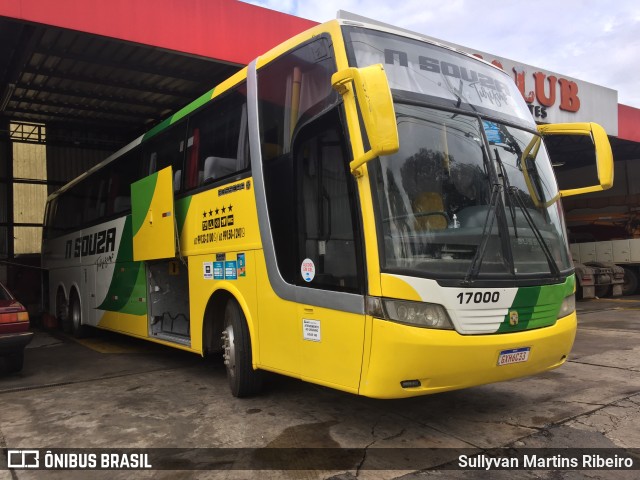 N Souza Transportes e Turismo 17000 na cidade de Anápolis, Goiás, Brasil, por Sullyvan Martins Ribeiro. ID da foto: 9835462.