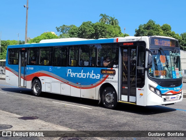 Viação Pendotiba RJ 211.020 na cidade de Rio de Janeiro, Rio de Janeiro, Brasil, por Gustavo  Bonfate. ID da foto: 9833897.
