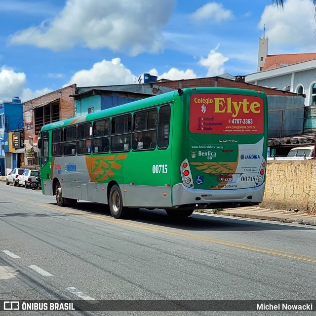 BBTT - Benfica Barueri Transporte e Turismo 00715 na cidade de Jandira, São Paulo, Brasil, por Michel Nowacki. Número da foto: #9833332.