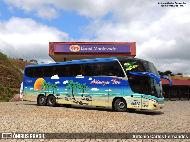 Aliança Tur Transporte de Passageiros e Turismo 1410 na cidade de João Monlevade, Minas Gerais, Brasil, por Antonio Carlos Fernandes. Número da foto: #9834954.