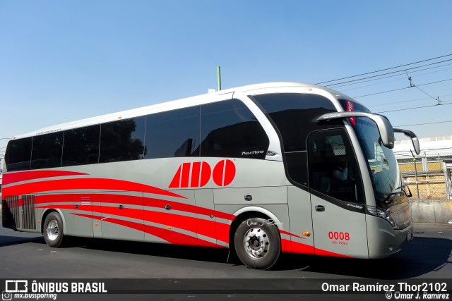 ADO - Autobuses de Oriente 0008 na cidade de Coyoacán, Ciudad de México, México, por Omar Ramírez Thor2102. Número da foto: #9836203.