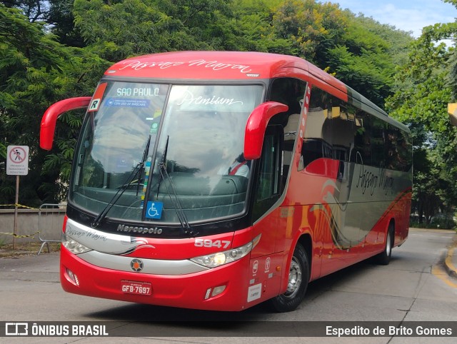 Empresa de Ônibus Pássaro Marron 5947 na cidade de São Paulo, São Paulo, Brasil, por Espedito de Brito Gomes. Número da foto: #9833927.