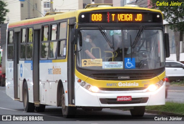 HP Transportes Coletivos 20479 na cidade de Goiânia, Goiás, Brasil, por Carlos Júnior. ID da foto: 9833965.