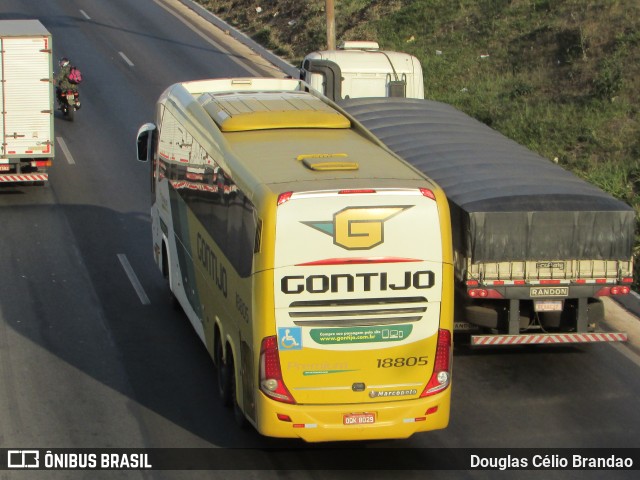 Empresa Gontijo de Transportes 18805 na cidade de Belo Horizonte, Minas Gerais, Brasil, por Douglas Célio Brandao. ID da foto: 9835656.