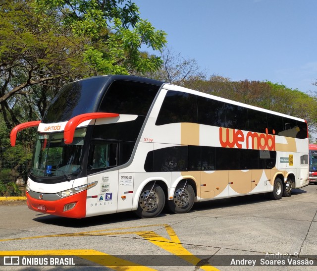 Auto Viação Catarinense 3739 na cidade de São Paulo, São Paulo, Brasil, por Andrey  Soares Vassão. Número da foto: #9837176.