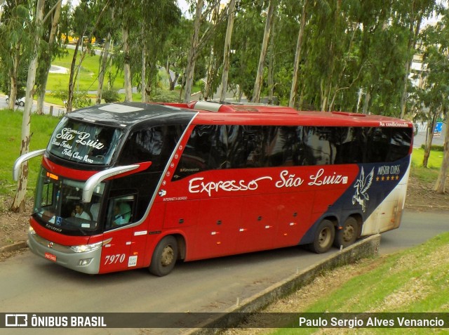 Expresso São Luiz 7970 na cidade de Cuiabá, Mato Grosso, Brasil, por Paulo Sergio Alves Venancio. ID da foto: 9838266.