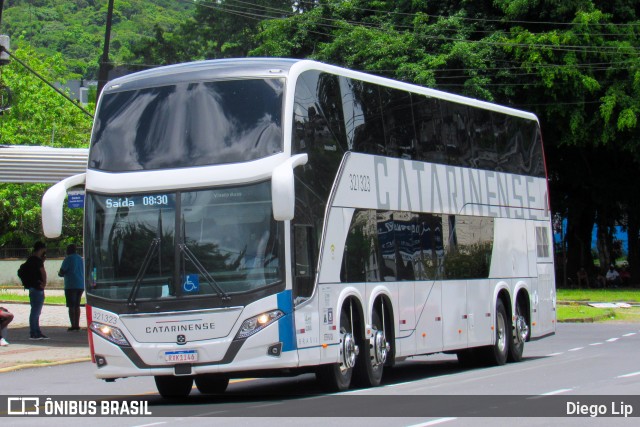 Auto Viação Catarinense 321323 na cidade de Joinville, Santa Catarina, Brasil, por Diego Lip. Número da foto: #9838011.
