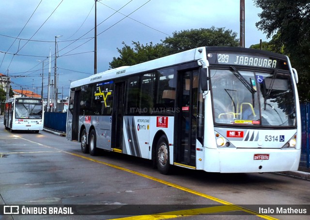 Next Mobilidade - ABC Sistema de Transporte 5314 na cidade de São Paulo, São Paulo, Brasil, por Italo Matheus. ID da foto: 9837715.