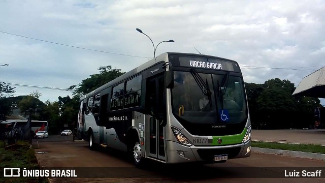 Viação Garcia 81077 na cidade de Maringá, Paraná, Brasil, por Luiz Scaff. ID da foto: 9837761.