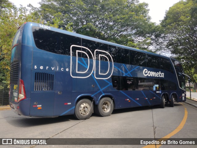 Viação Cometa 14301 na cidade de São Paulo, São Paulo, Brasil, por Espedito de Brito Gomes. Número da foto: #9837288.