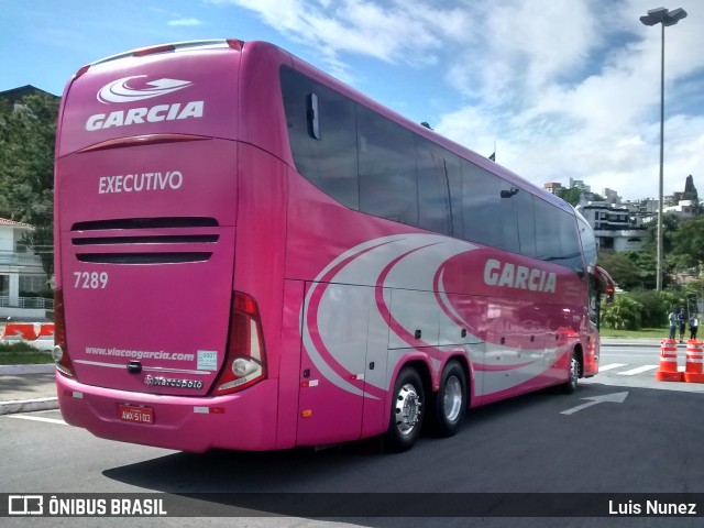 Viação Garcia 7289 na cidade de São Paulo, São Paulo, Brasil, por Luis Nunez. ID da foto: 9837834.