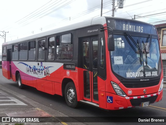 AMSA - Autotransportes Moravia 29 na cidade de San Vicente, Moravia, San José, Costa Rica, por Daniel Brenes. Número da foto: #9837004.