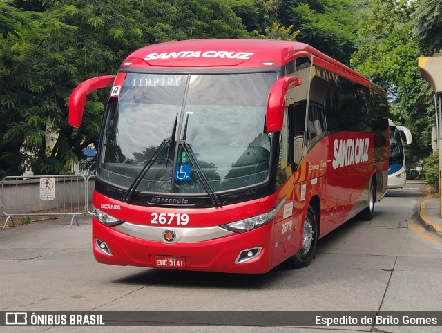 Viação Santa Cruz 26719 na cidade de São Paulo, São Paulo, Brasil, por Espedito de Brito Gomes. ID da foto: 9837311.