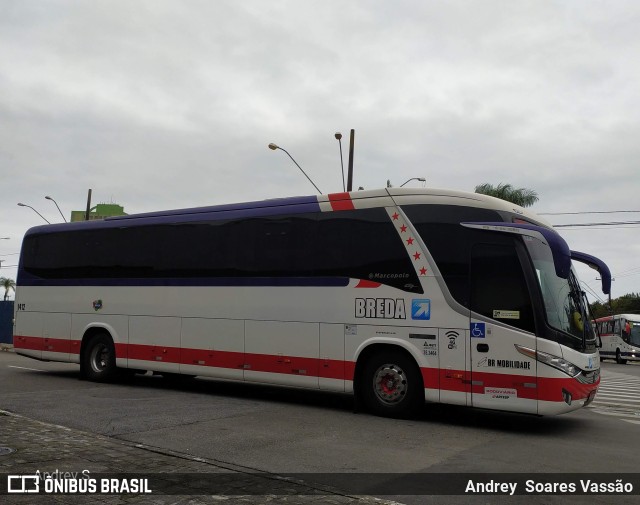 Breda Transportes e Serviços 1412 na cidade de Praia Grande, São Paulo, Brasil, por Andrey  Soares Vassão. Número da foto: #9838915.