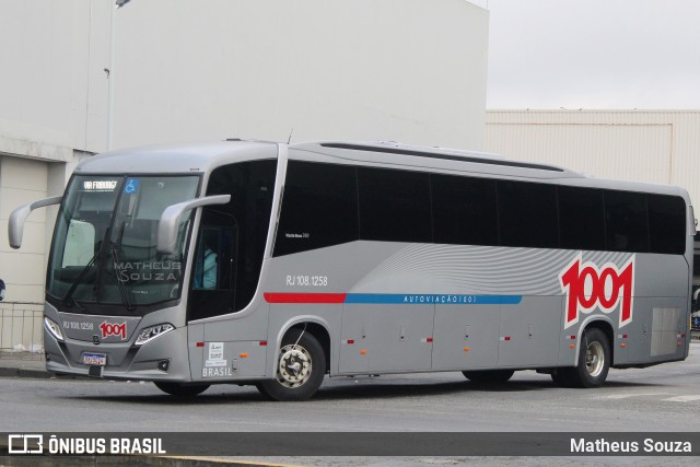 Auto Viação 1001 RJ 108.1258 na cidade de Rio de Janeiro, Rio de Janeiro, Brasil, por Matheus Souza. Número da foto: #9841045.