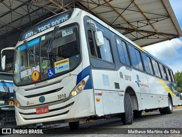 Viação Pinheiral 3010 na cidade de Volta Redonda, Rio de Janeiro, Brasil, por Matheus Martins da Silva. ID da foto: 9839495.