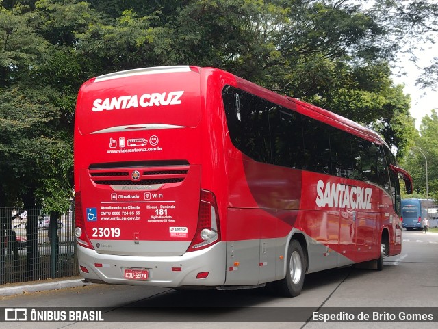Viação Santa Cruz 23019 na cidade de São Paulo, São Paulo, Brasil, por Espedito de Brito Gomes. Número da foto: #9839131.